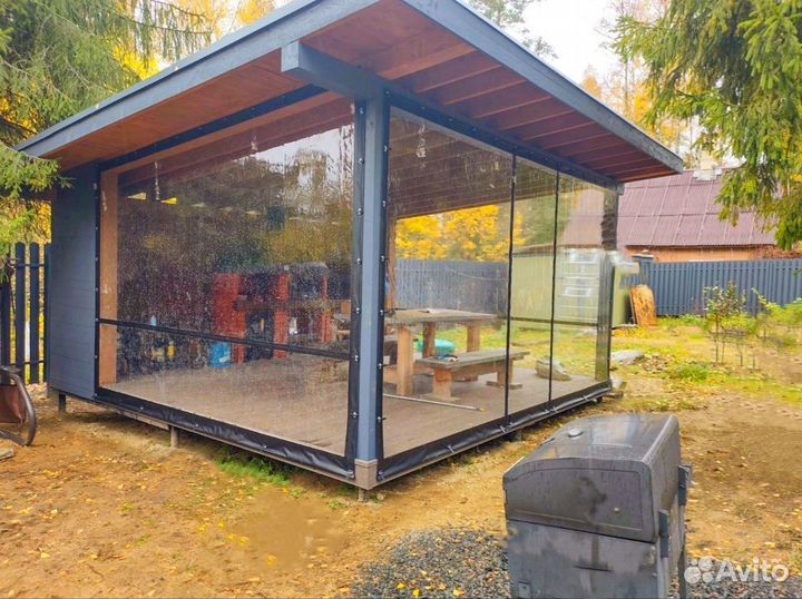 Мягкие окна для беседок и террасс