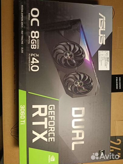 Видеокарта asus rtx 3060 ti dual