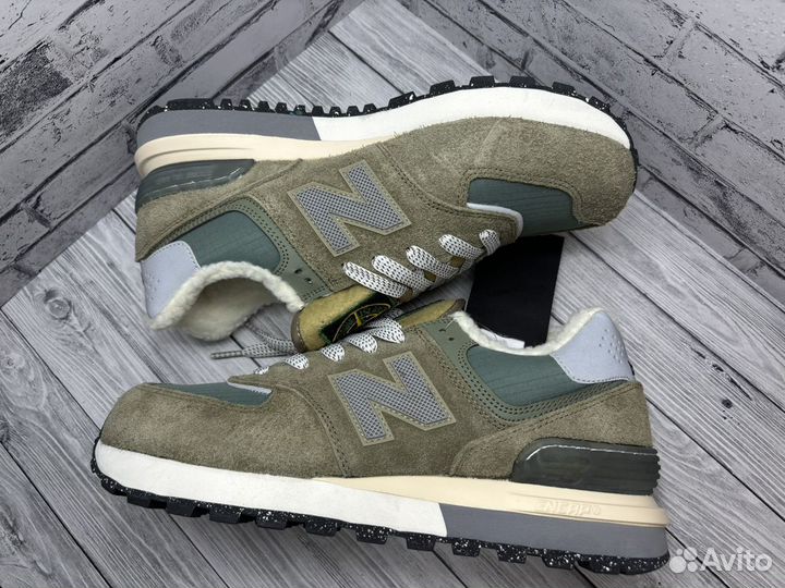 Кроссовки зимние NEW balance stone island 574