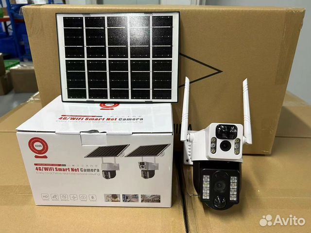 Камера видеонаблюдения с солнечным батареии