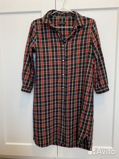 Платье рубашка zara