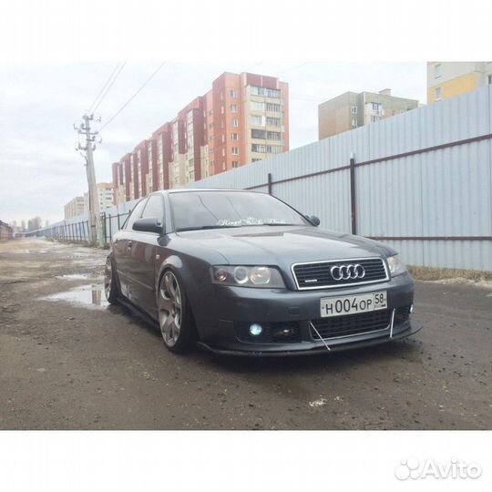 Сплиттер (юбка) бампера Audi A4 B6