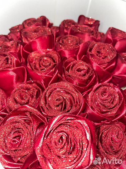 Букет из атласных лент