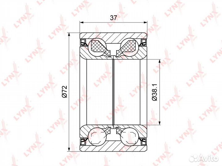 Подшипник ступицы hyundai/KIA solaris/RIO 10- п