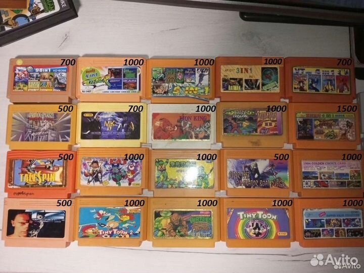 Катриджи dendy (стародел)