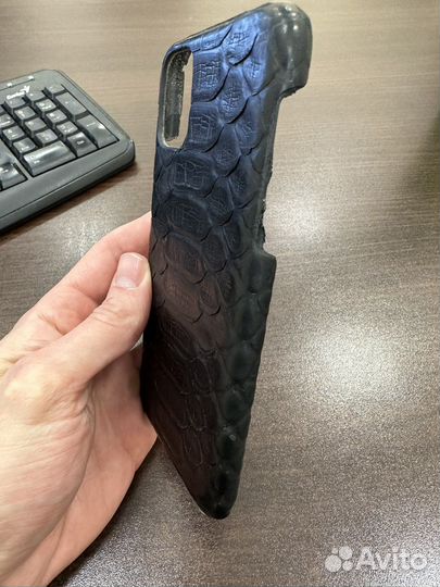 Чехол на iPhone 11 pro max из кожи питона