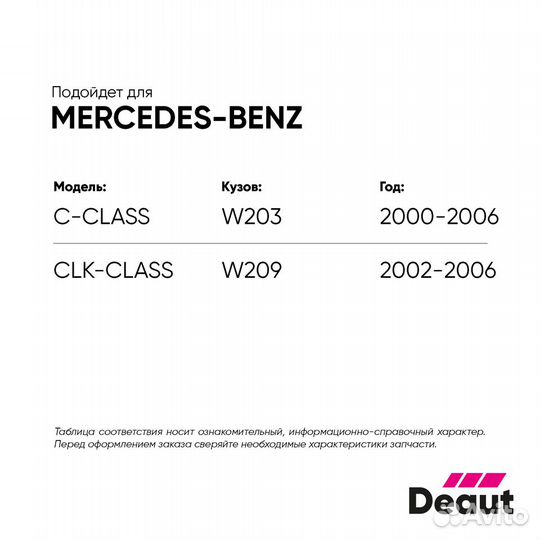 Кнопка пассажира Mercedes W203 / W209