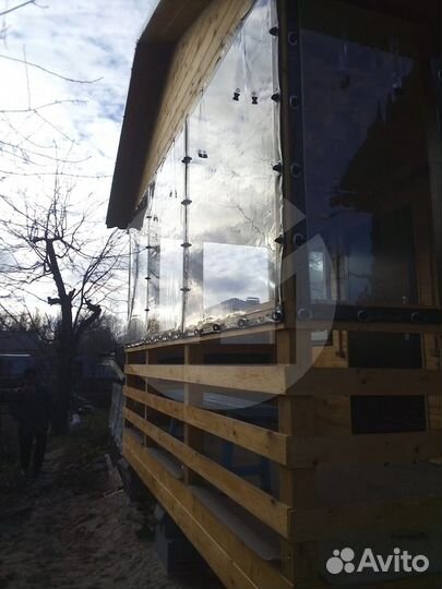 Гибкие окна на беседку