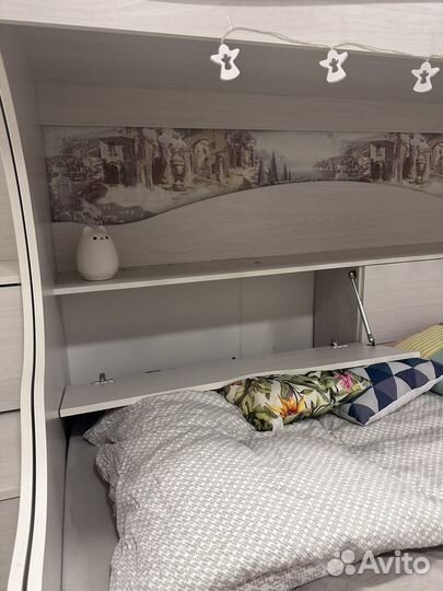 Двухъярусная кровать бу с матрасами