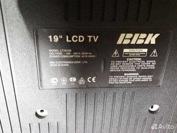 Телевизор BBK lt 1914S