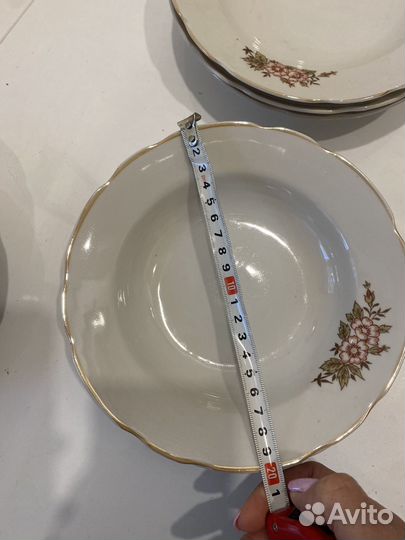 Тарелки коростенский фарфор СССР 6шт