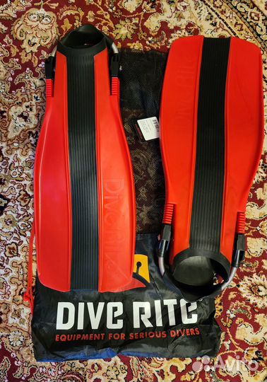 Ласты DiveRite XT красные размер М