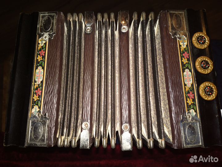 Антикварная немецкая гармонь тальянка