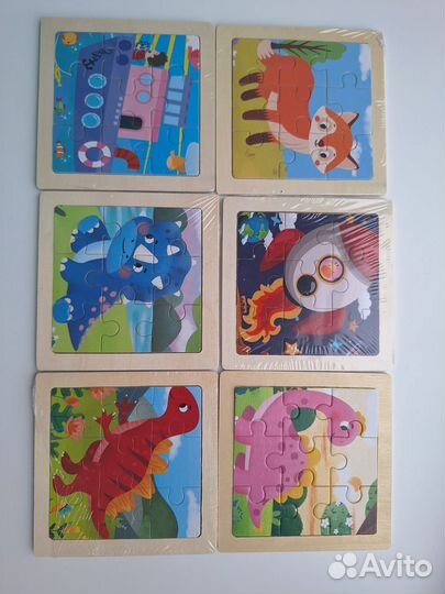 Деревянные игрушки пазлы