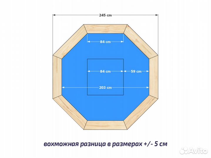 Купель 2 х 2 м