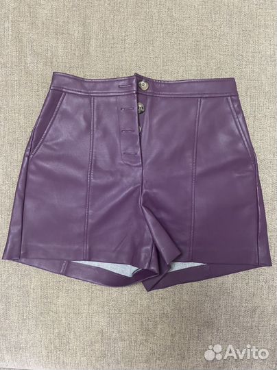 Шорты женские кожаные