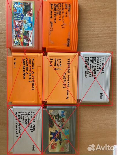 Картриджи для dendy 8 bit