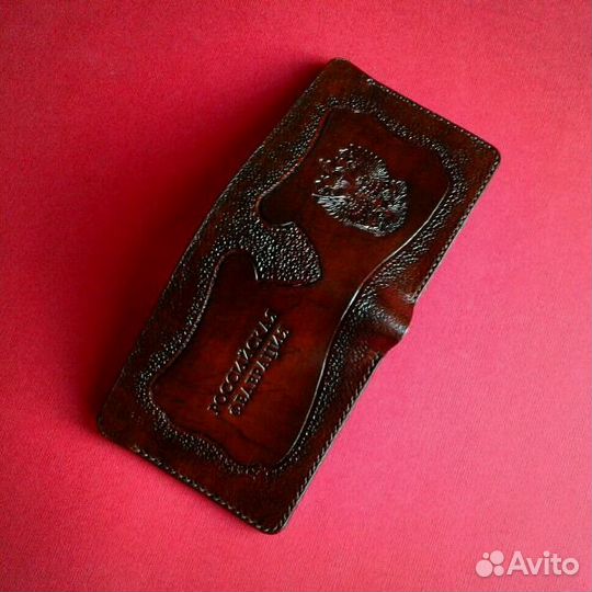 Кошелёк мужской ручной работы из кожи