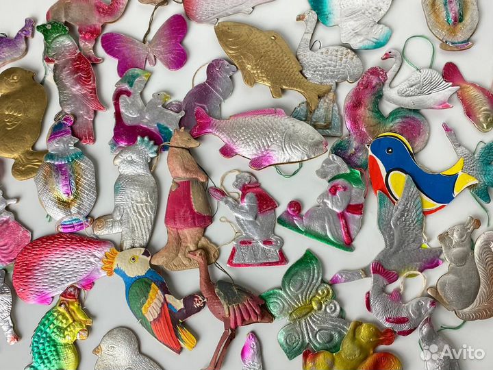 Ёлочные стеклянные игрушки советских времён