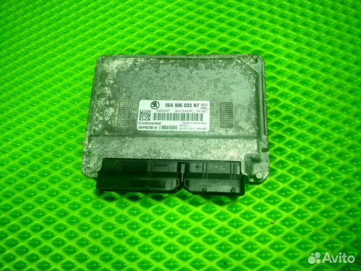 Блок управления двигателем эбу 1.6 BSE Octavia A5