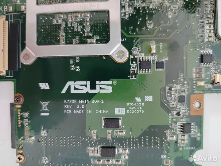 Материнская плата asus K72DR не работает