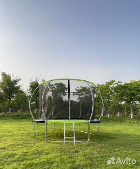 Батут FunFit 8 FT 252 см PRO inside зеленый