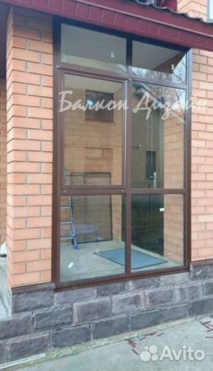 Входная группа алюминия, остекление терассы