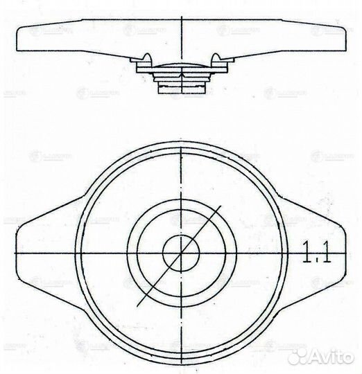 Luzar LL 1902 Крышка пробка радиатора для ам Toyot