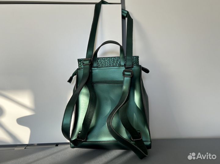 Cумка-рюкзак А4 кожа