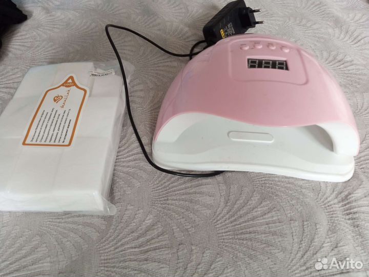 Led лампа для ногтей ультра с салфетками