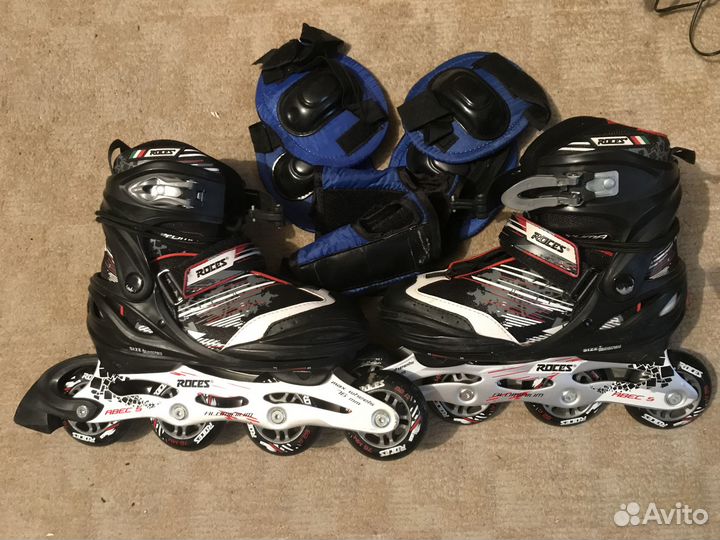 Роликовые коньки раздвижные сумка защита