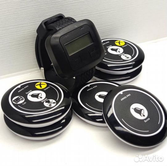 Кнопка вызова персонала, официанта с часами