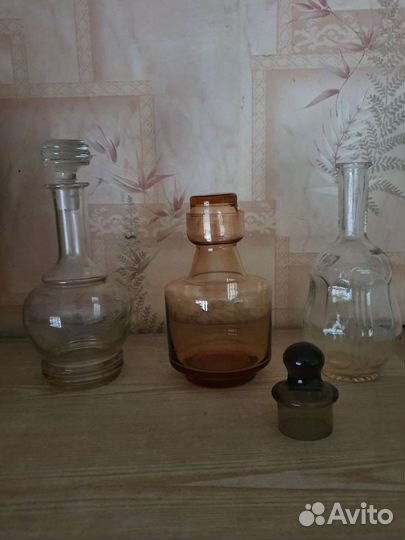 Самовар штофы стекло винтаж