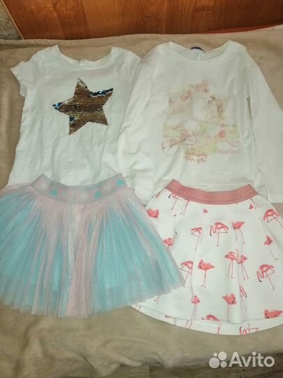 Пакетом летние вещи на 4 года р 104 16 вещей