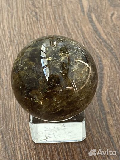 Шар/ цитрин/природный