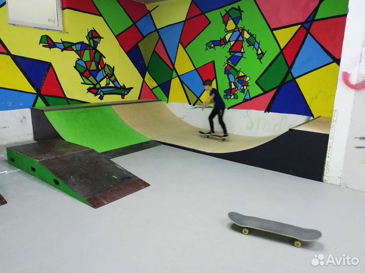 Мини рампа и оборудование для скейтпарка или двора