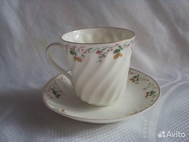 Кофейная пара Костяной фарфор