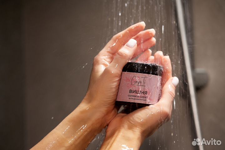 Скраб для тела антицеллюлитный Вишня GrimTi