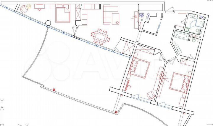 3-к. квартира, 200 м², 8/15 эт.