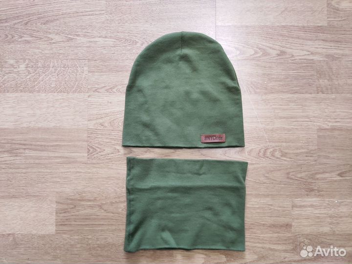 Шапка и снуд для мальчика, размер 52