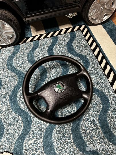 Руль skoda octavia tour трех спицевый