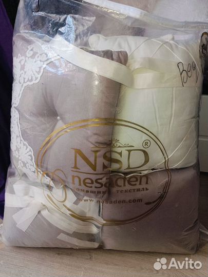 Бортики в детскую кроватку с конвертом на выписку