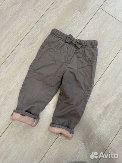 Утепленные брюки для девочки 86