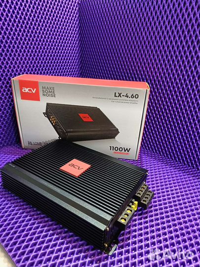 Усилитель 4х канальный ACV новый