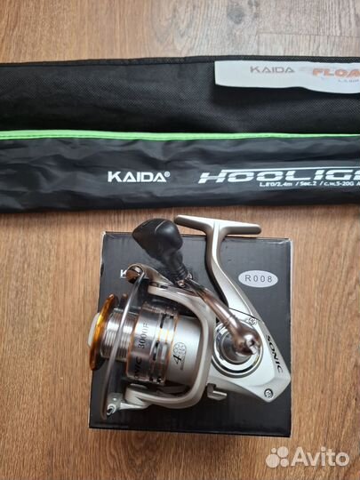 Удочка телескопическая 5м+ спининг с катушкой