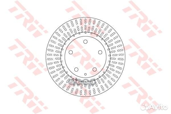 Диск тормозной зад DF6670 TRW