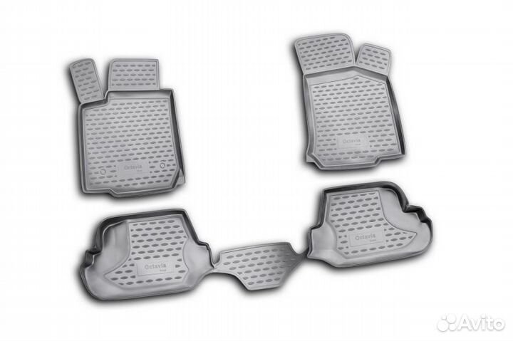 Коврики в салон skoda octavia tour 1996, 4 шт. (по