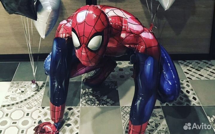 Человек паук фигура воздушный шар ходячая