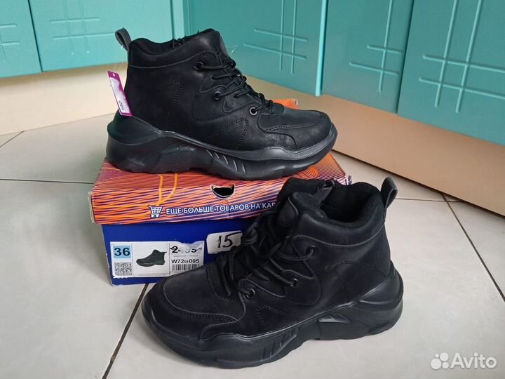 Ботинки новые зимние для девочки женские 36 размер