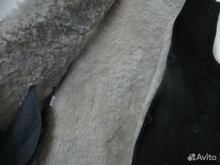 Жилет, овчина, новый, р52